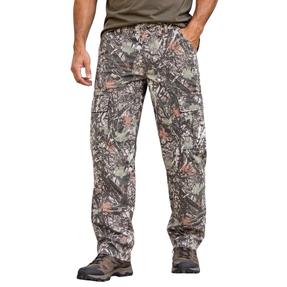 Iron Co. Men's 34x30 Liberty Stretch Camo Cargo Pants Relaxed Straight NWT